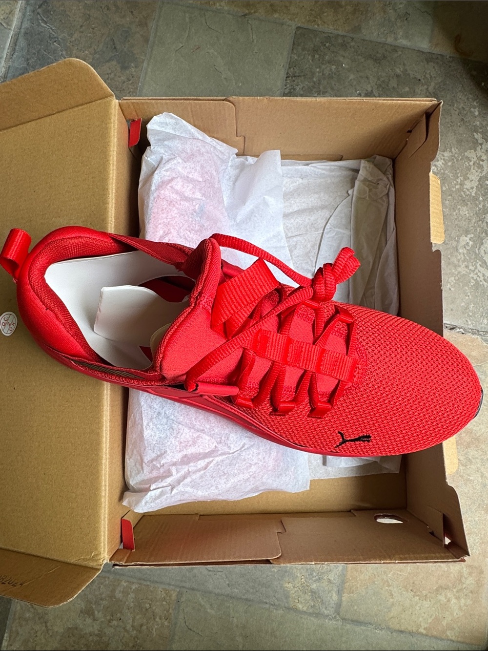 Puma All-Red Low-Top Mesh Sneaker - Picture 2 of 5
